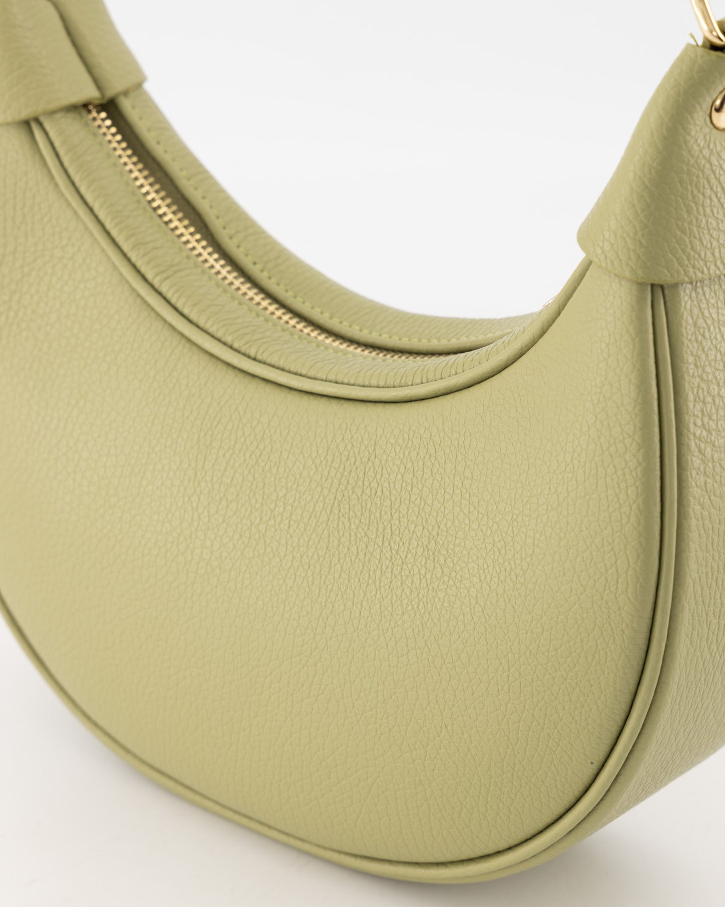 Leren crossbody tas Kyra - mosgroen