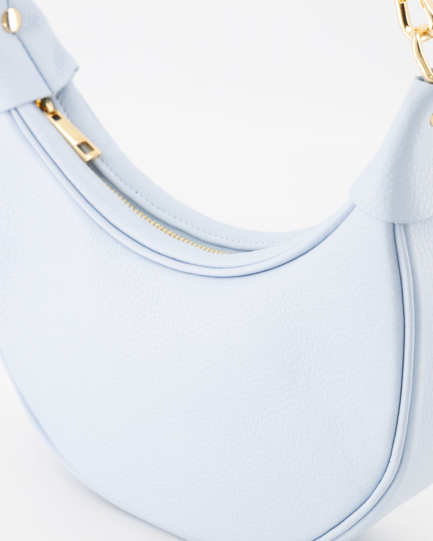 Leren crossbody tas Kyra - lichtblauw