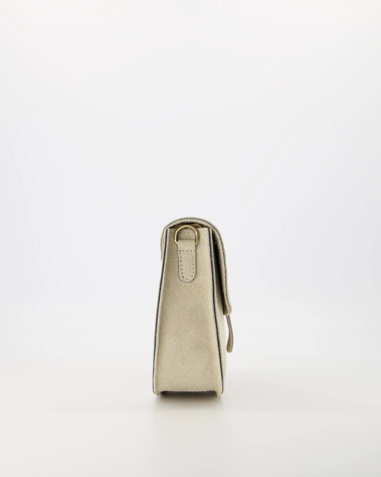 Leren tas Maan - Suede - Ecru