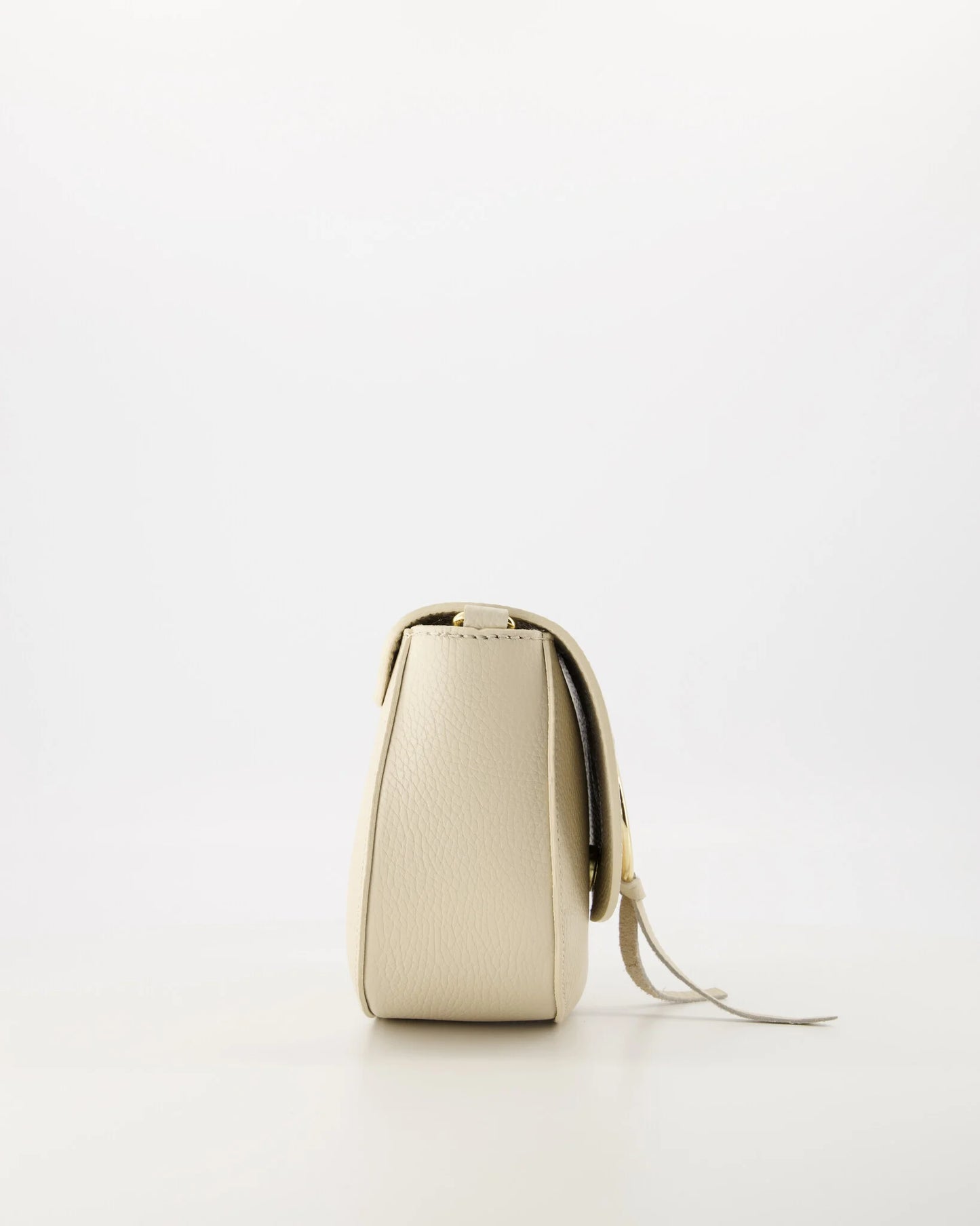 Leren crossbody tas ecru Sevy