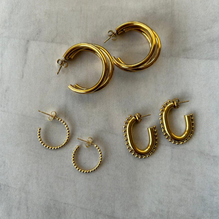 Oorringen goudkleurig Amy