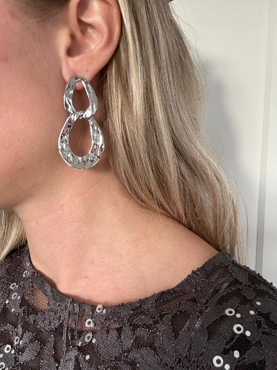 Oorhanger zilverkleurig