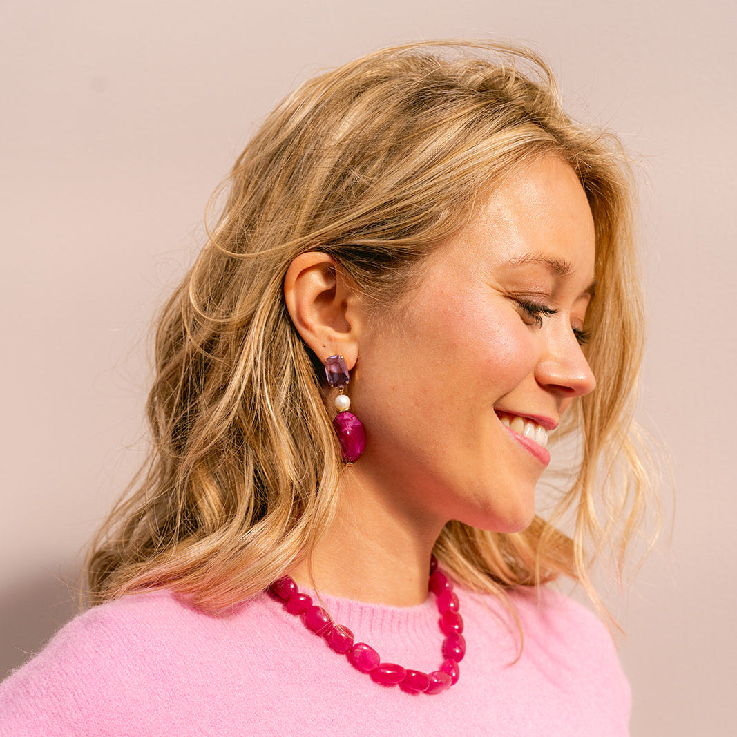 Kralenketting roze