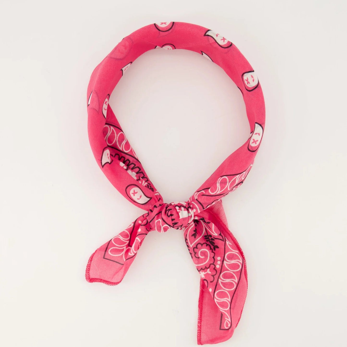 Sjaal met print Astrid - Fuchsia