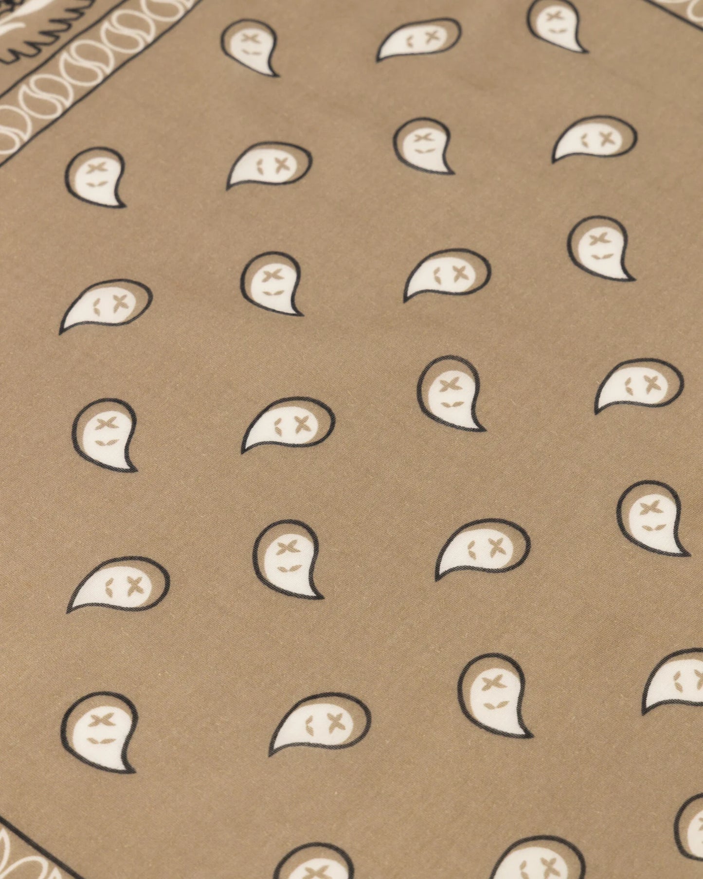 Sjaal met print Astrid - taupe