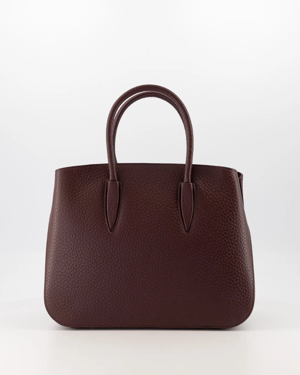 Leren handtas Bara Bordeaux