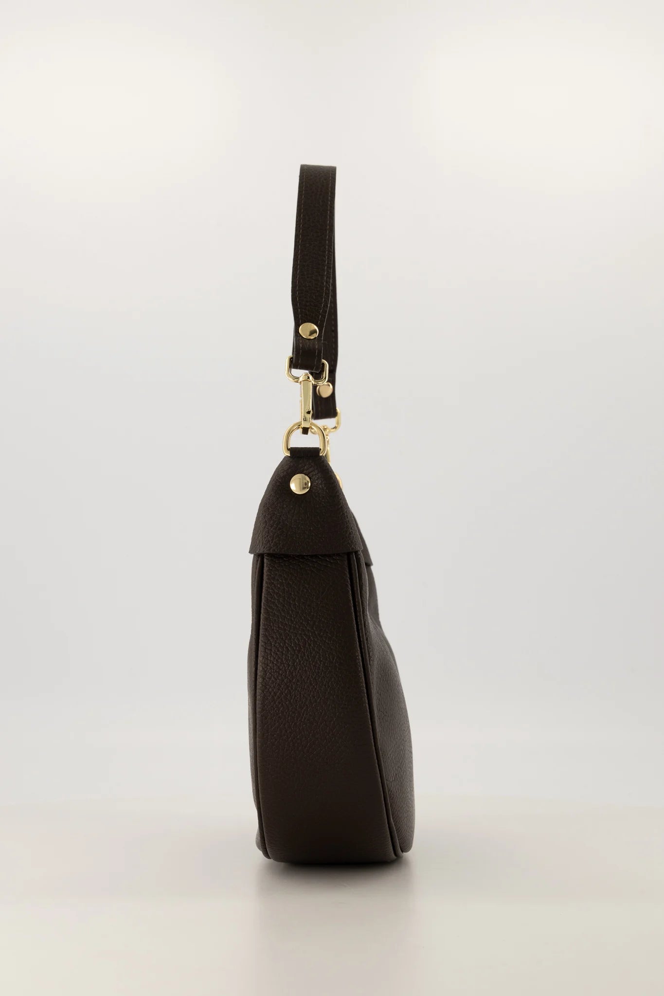 Leren crossbody tas Kyra - donkerbruin