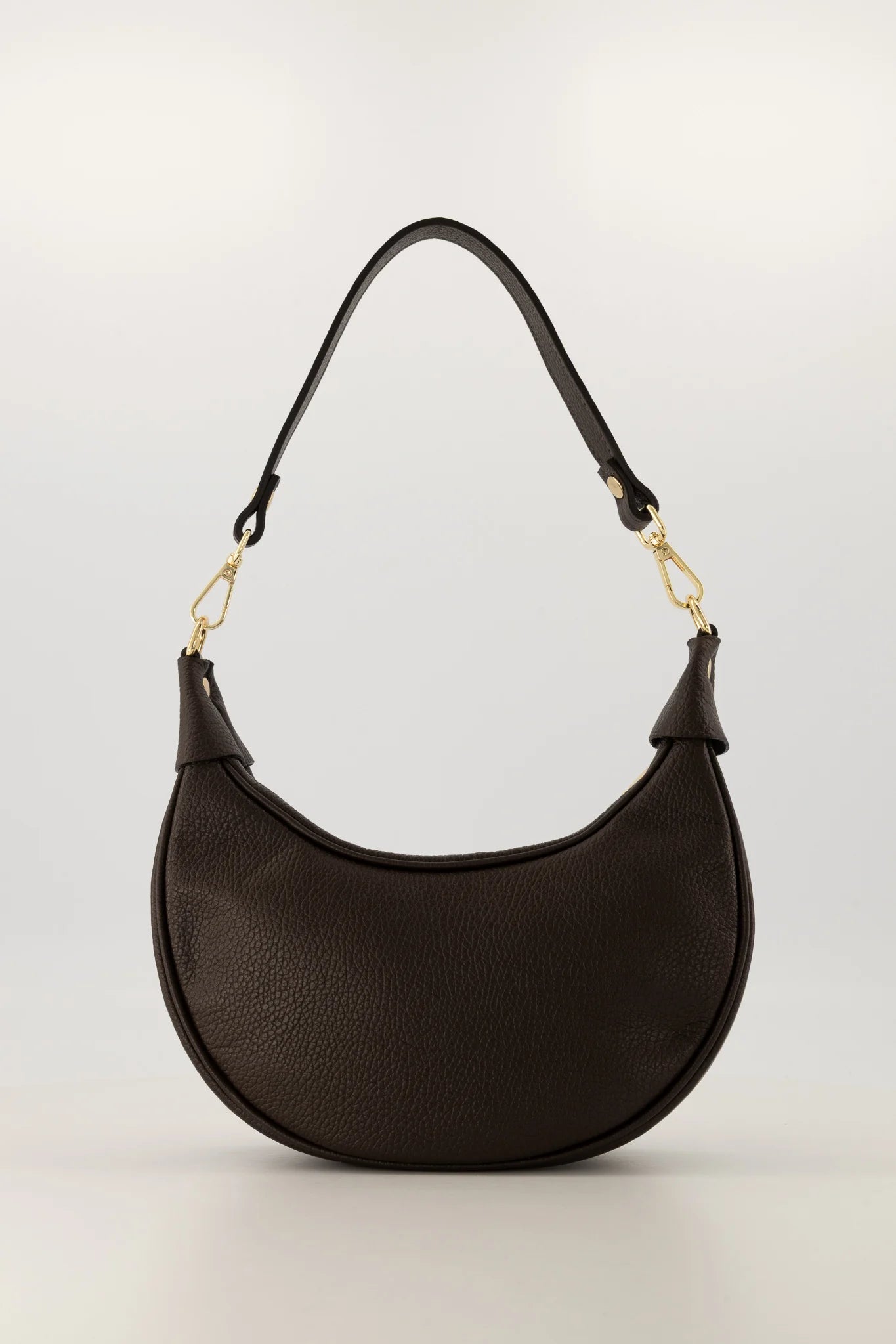 Leren crossbody tas Kyra - donkerbruin