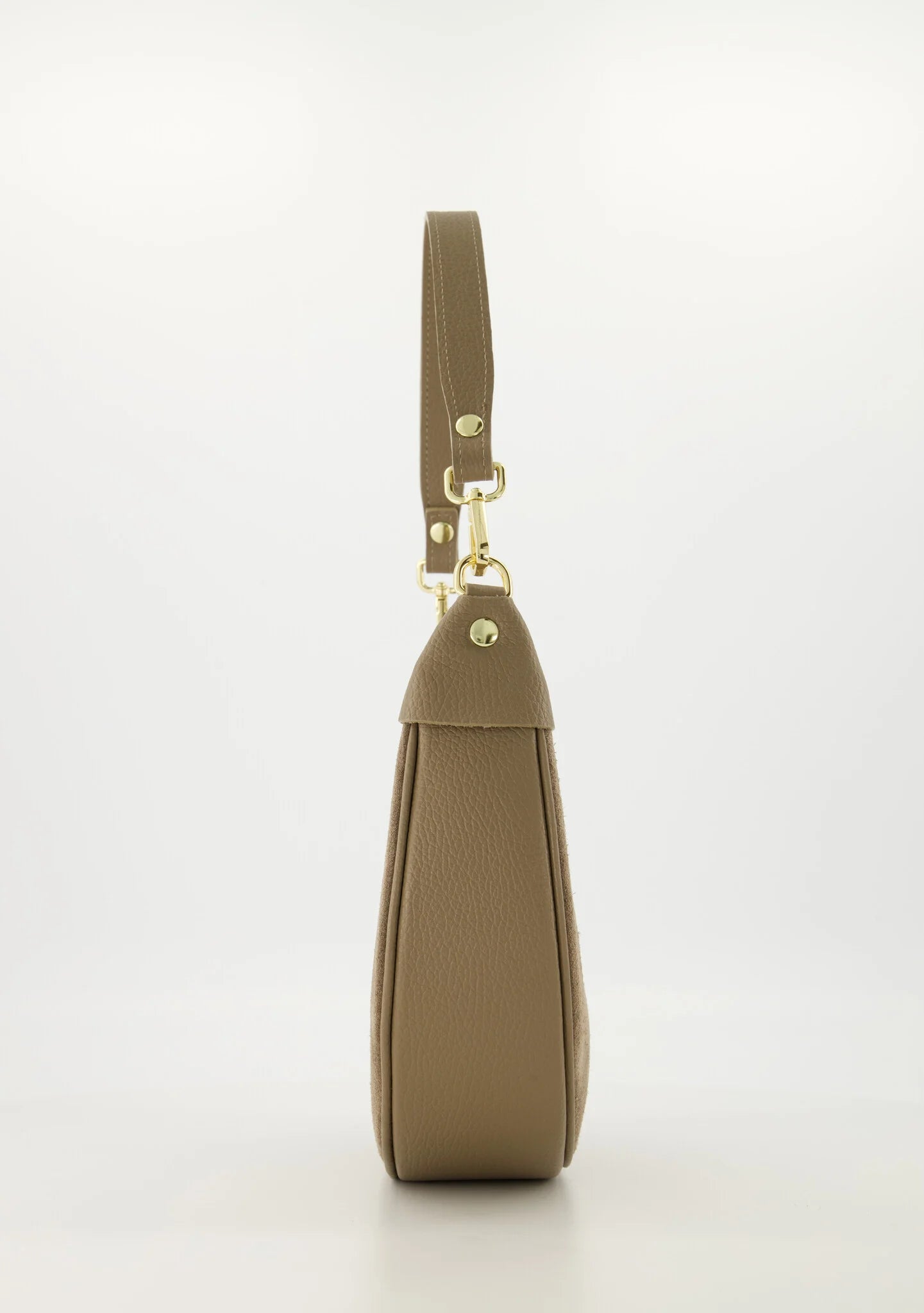 Suede leren tas Kyra - Mocha Mousse