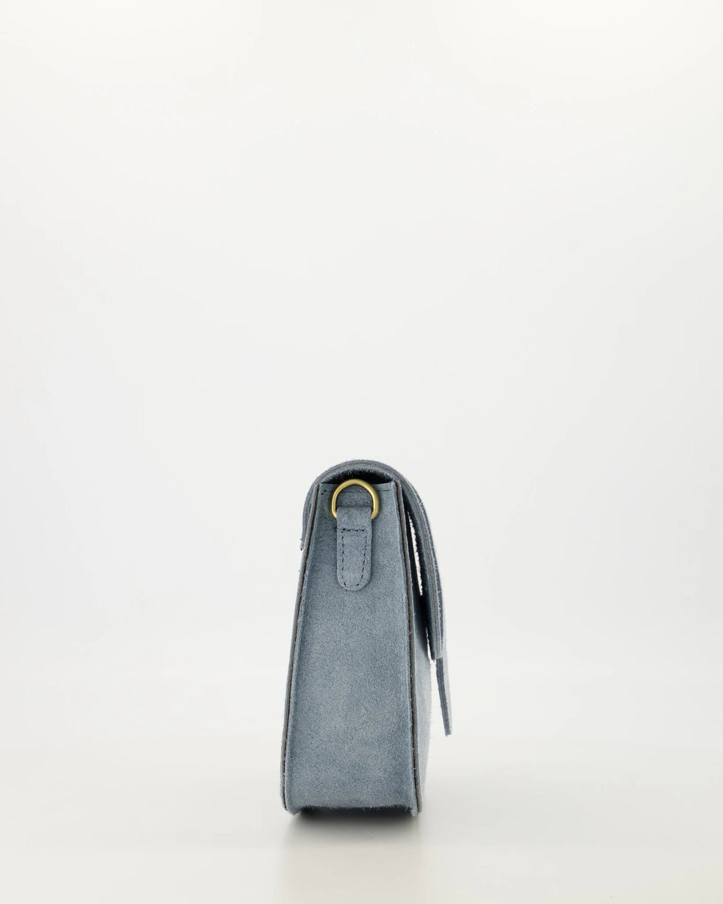 Suede crossbodytas Maan - jeansblauw