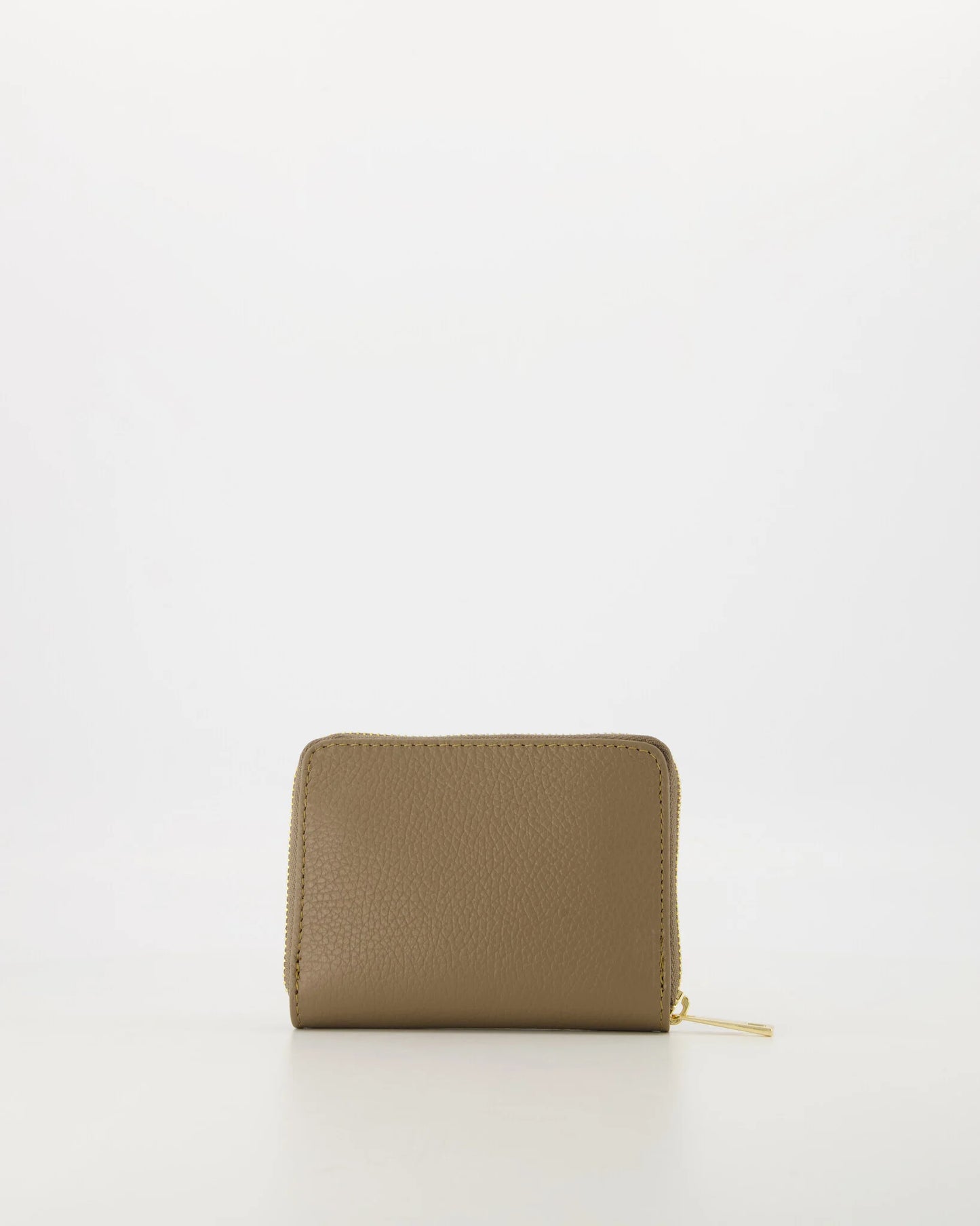 Leren portemonnee - Mocha Mousse