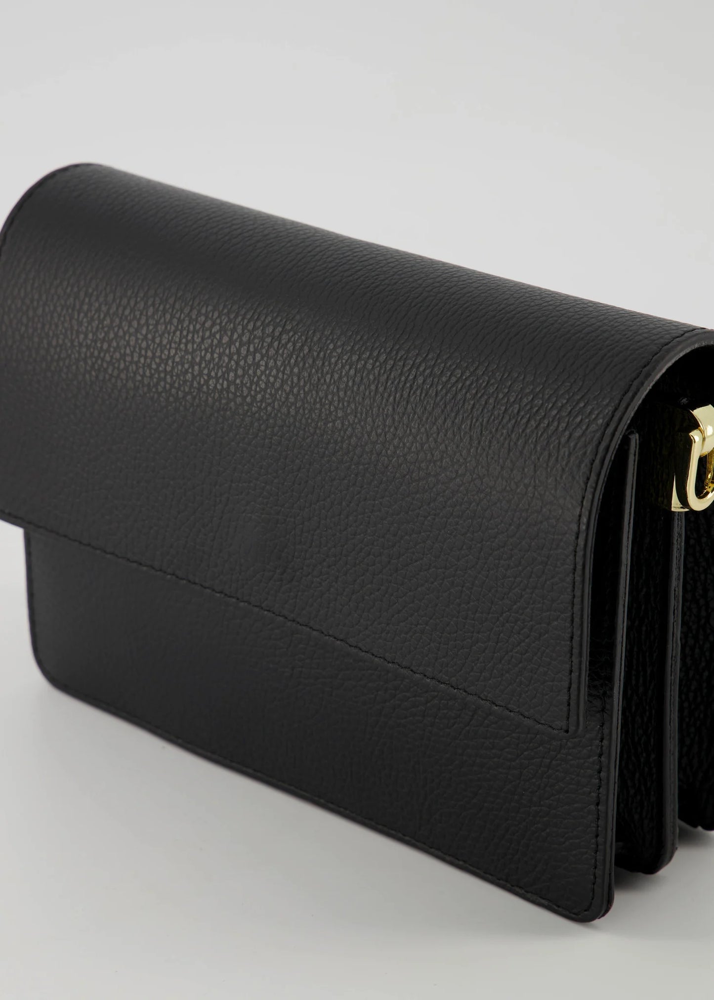 Leren crossbody tas Alicia - zwart