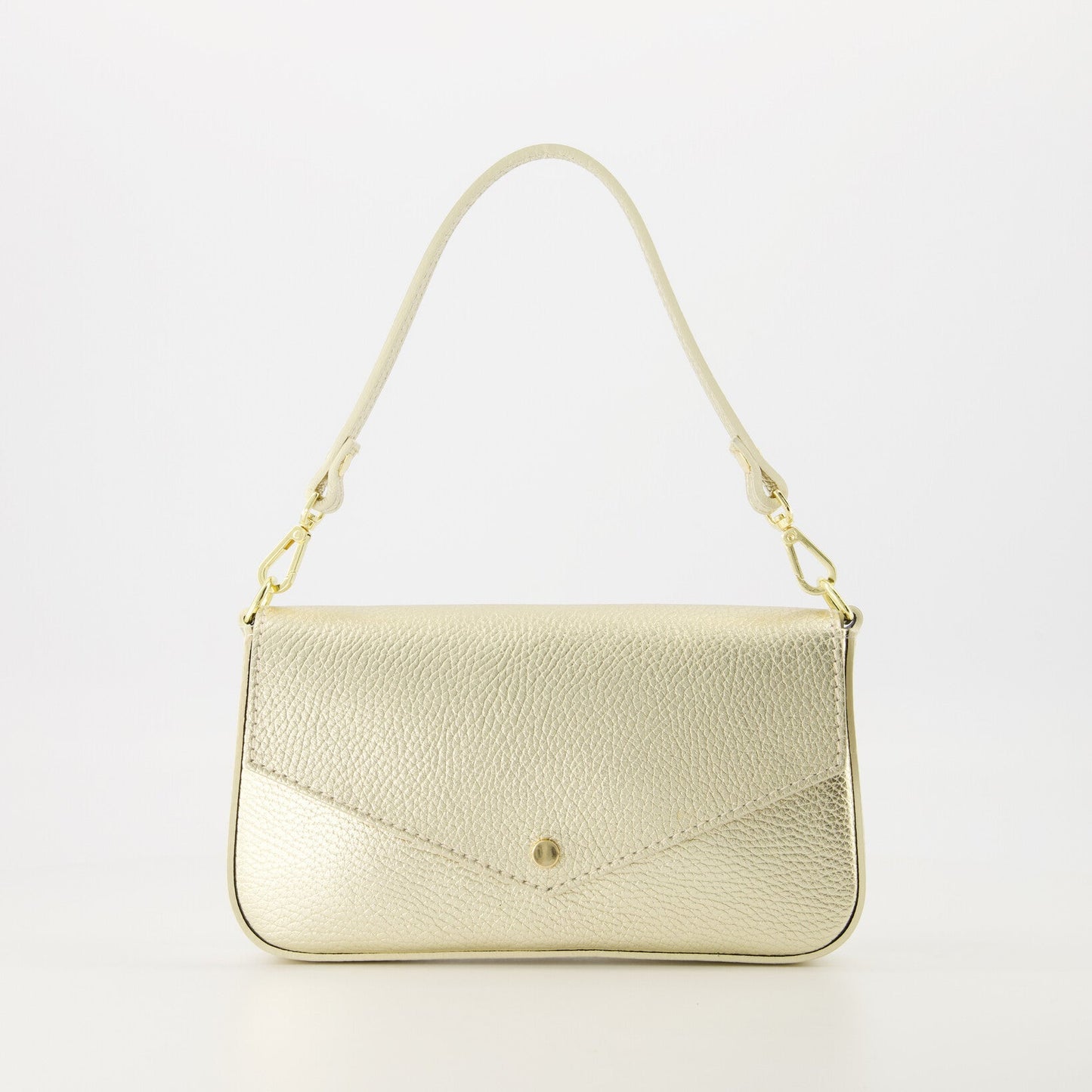 Leren crossbody tas Brandy - goud