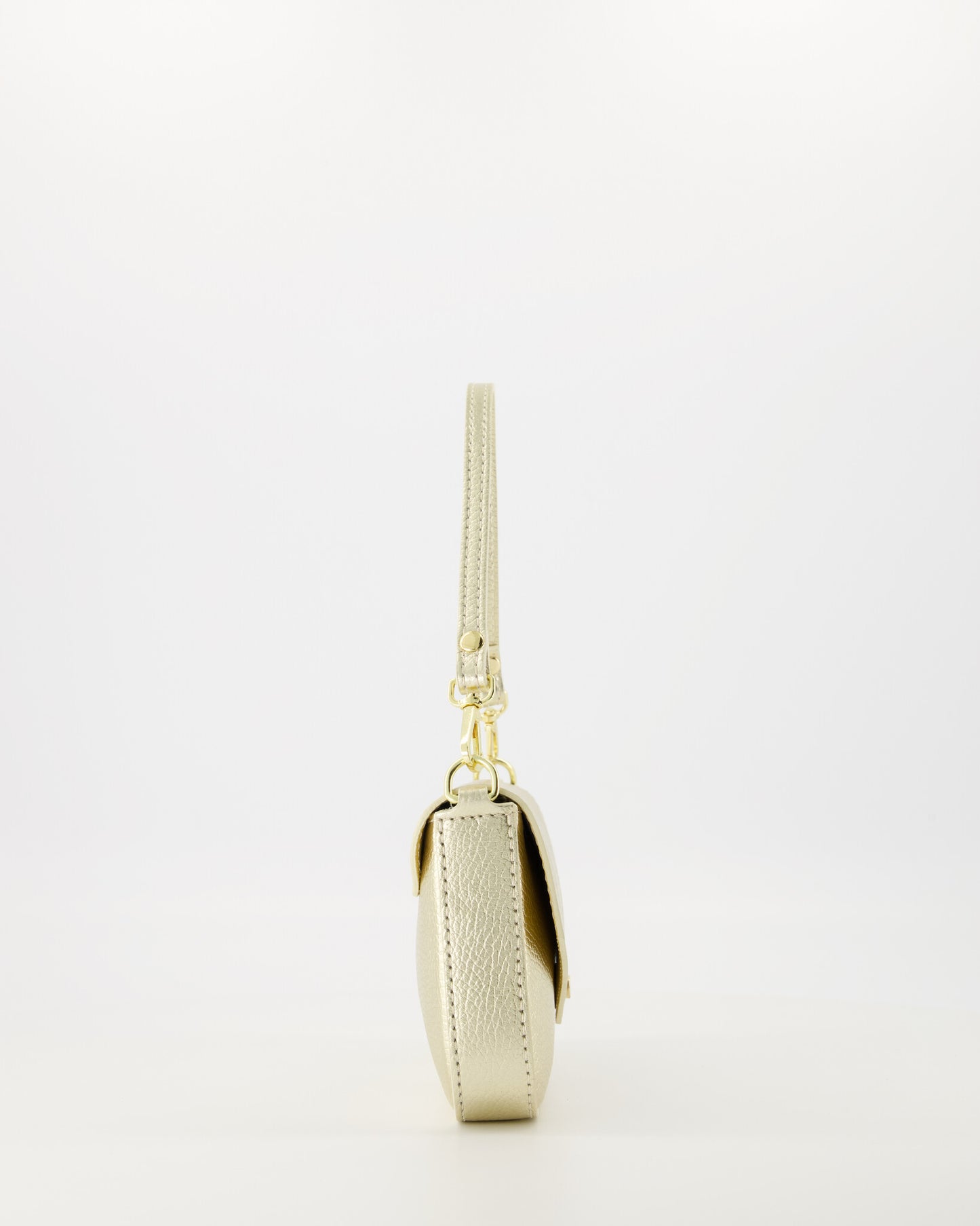 Leren crossbody tas Brandy - goud