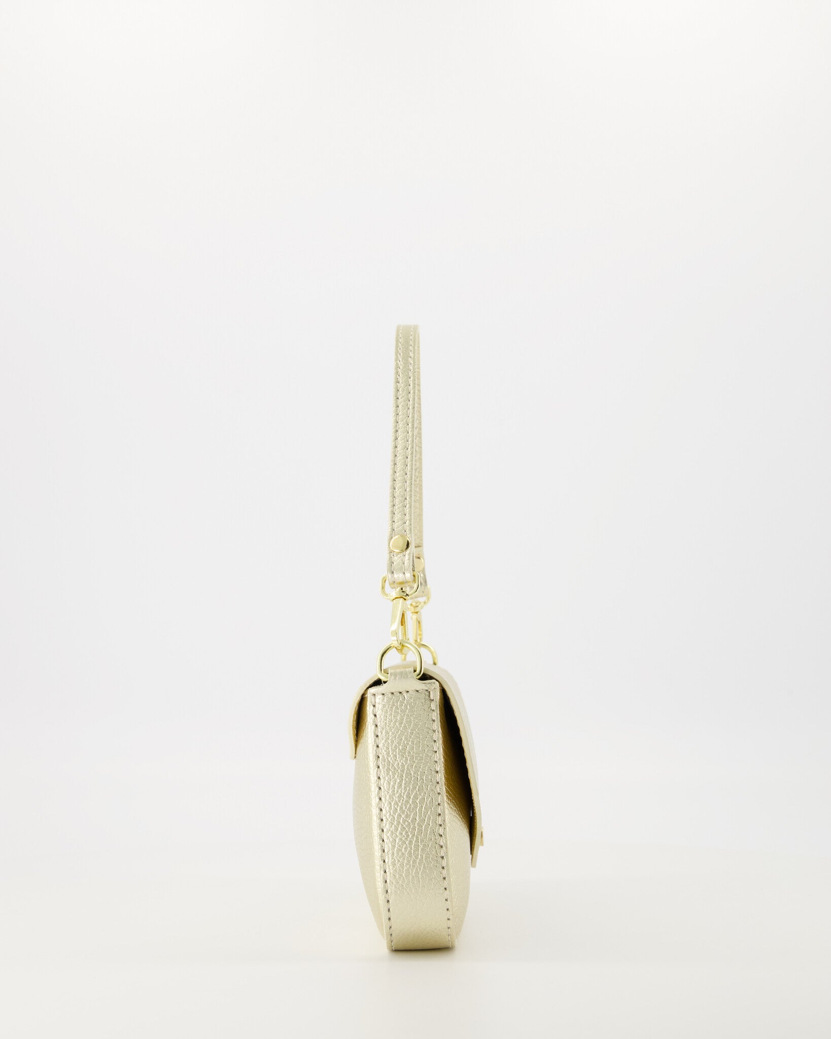 Leren crossbody tas Brandy - goud