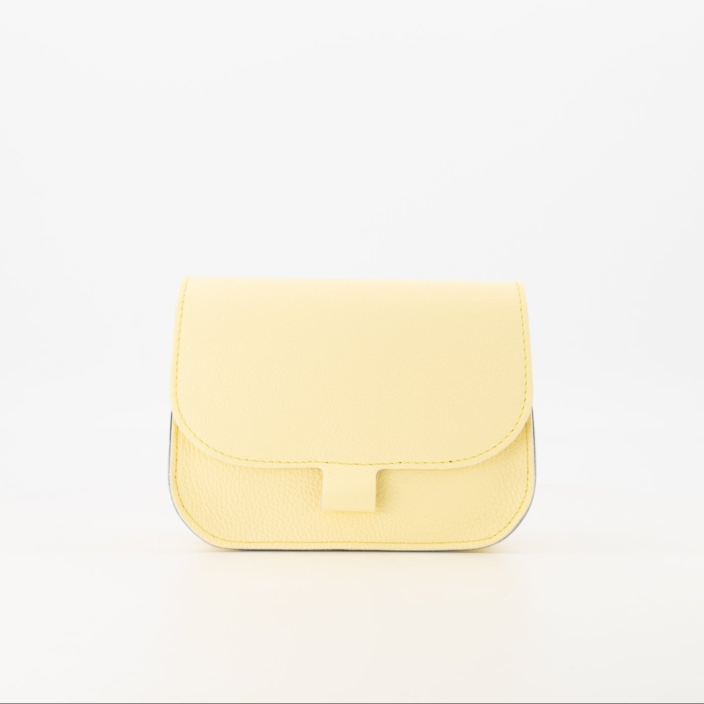 leren crossbody tas zachtgeel flora