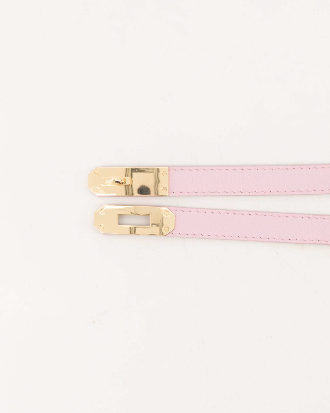 Leren riem Garcia - lichtroze