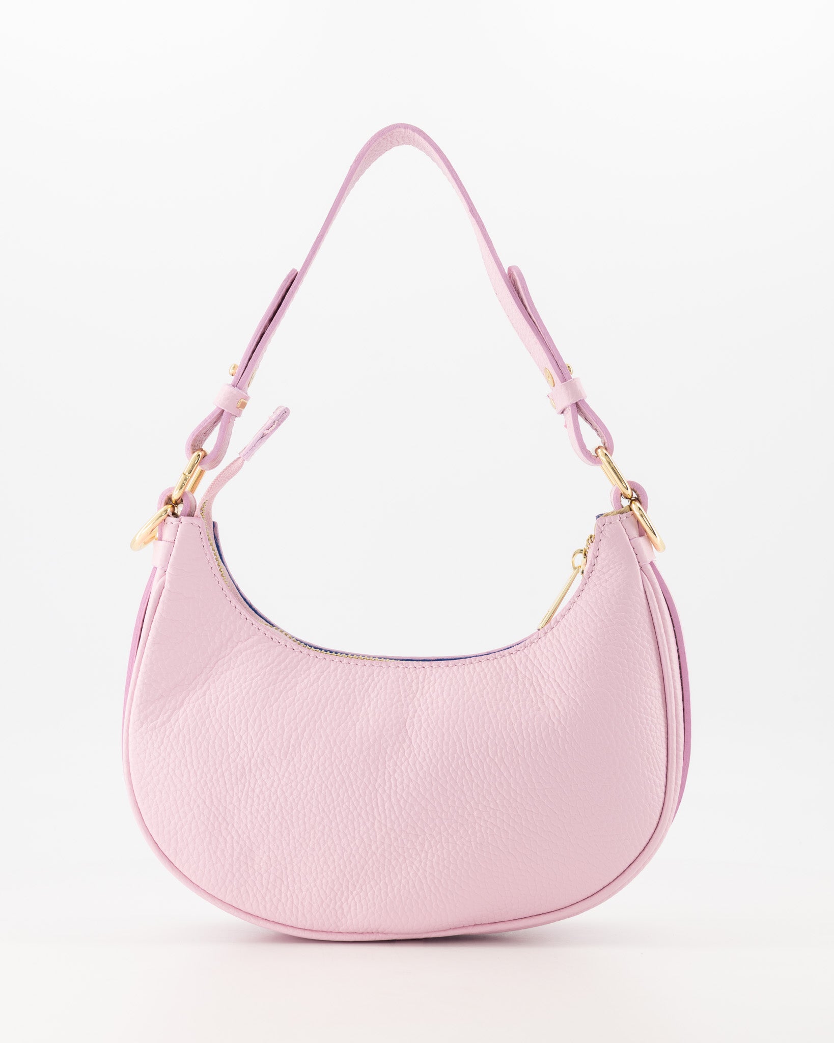 Leren crossbody tas Gwyneth - lichtroze