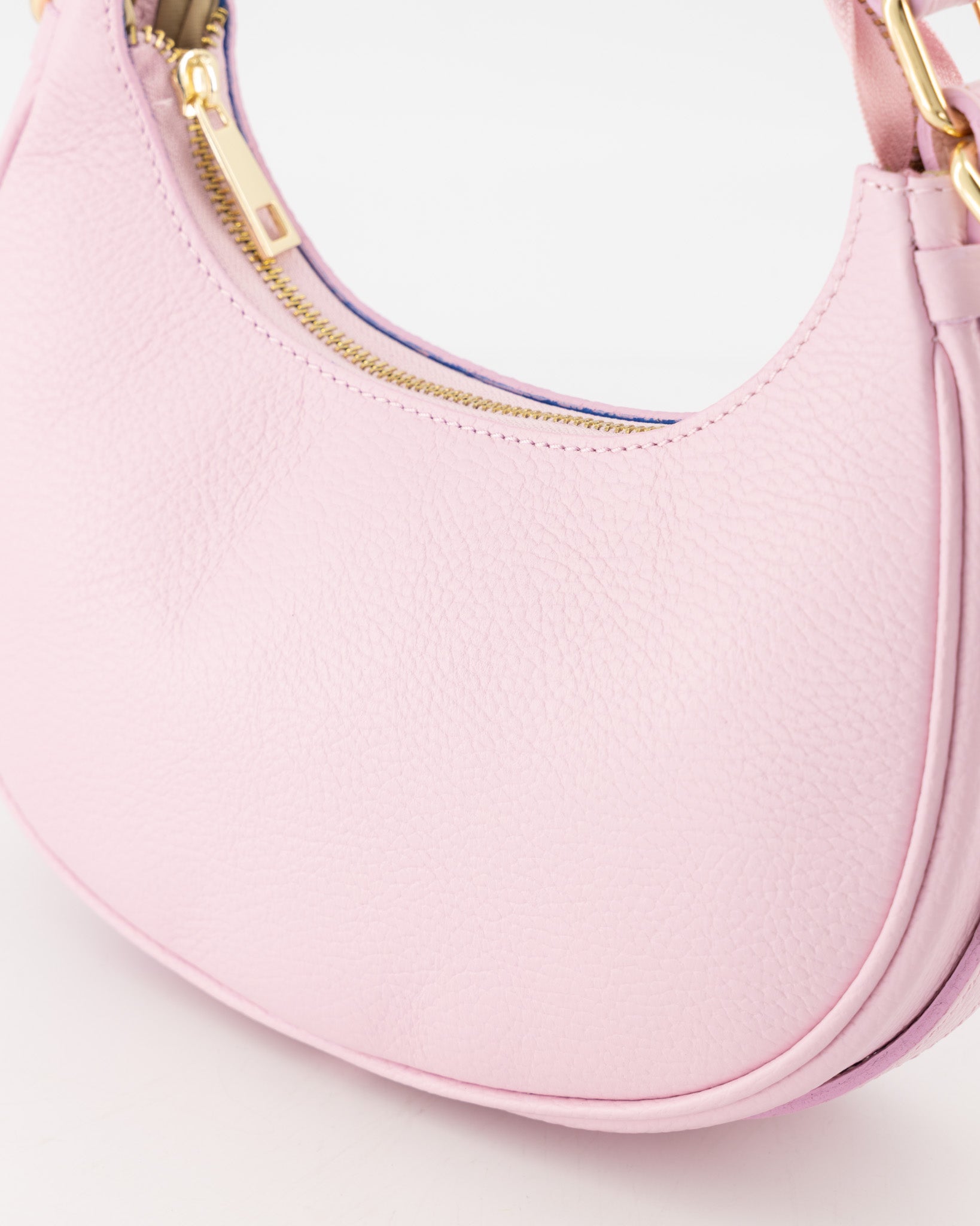 Leren crossbody tas Gwyneth - lichtroze