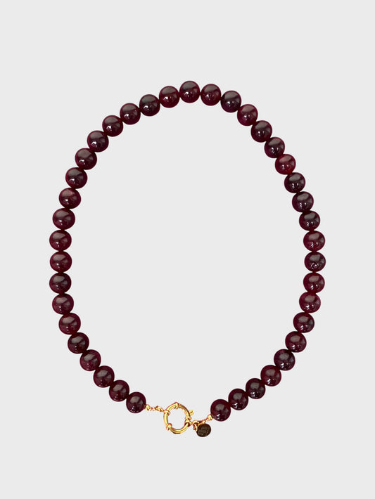 Kralenketting bordeaux