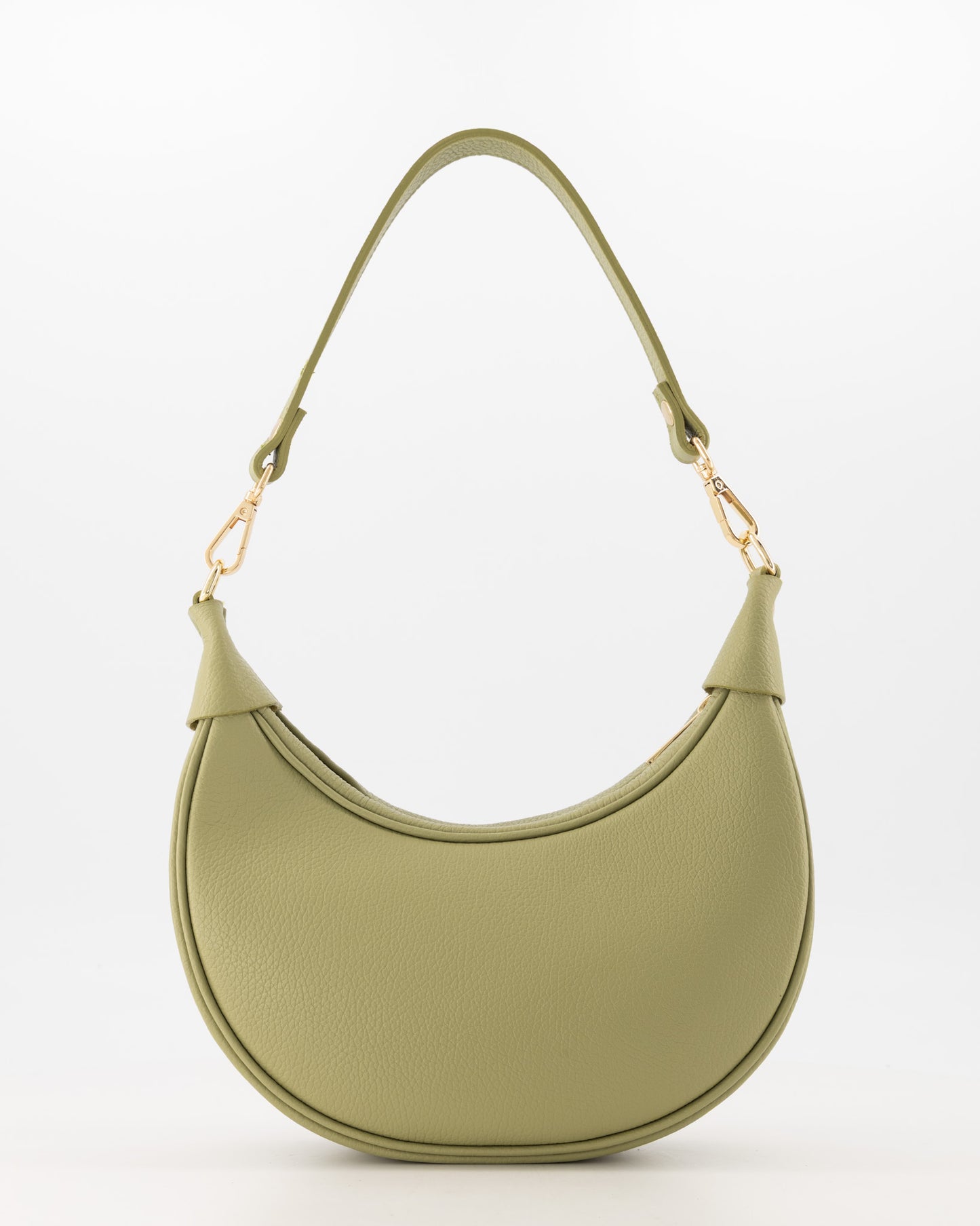 Leren crossbody tas Kyra - mosgroen