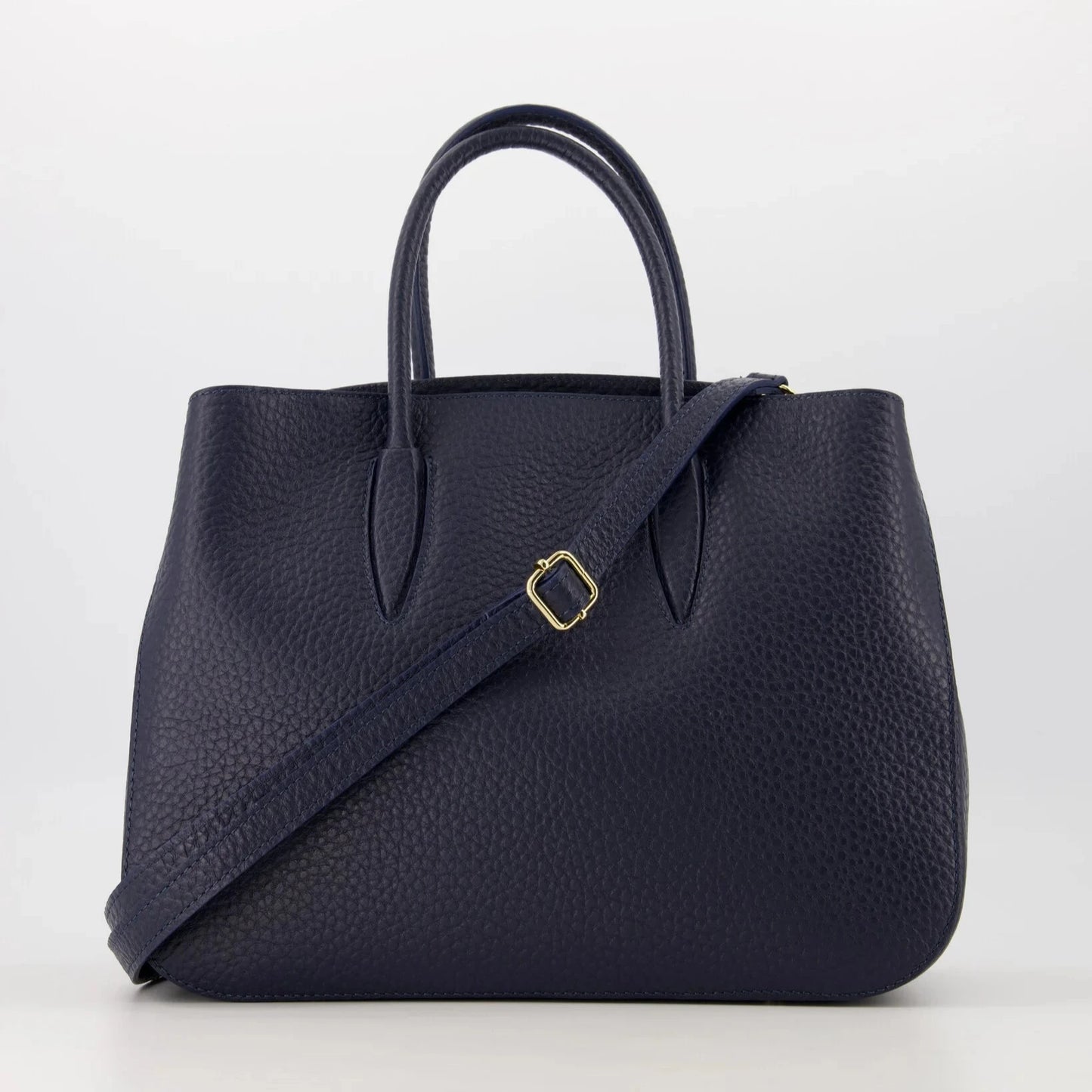 Leren handtas Bara donkerblauw
