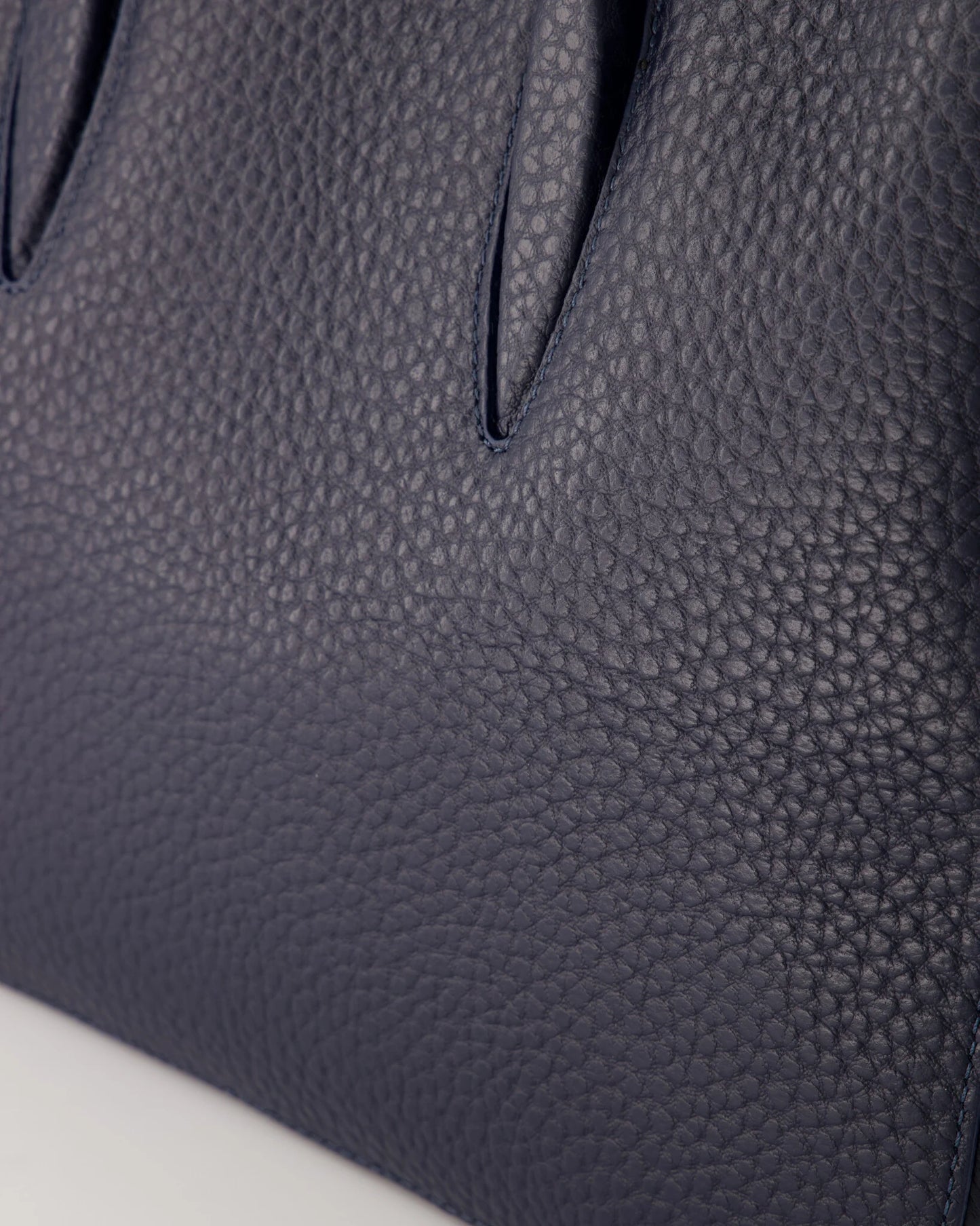 Leren handtas Bara donkerblauw
