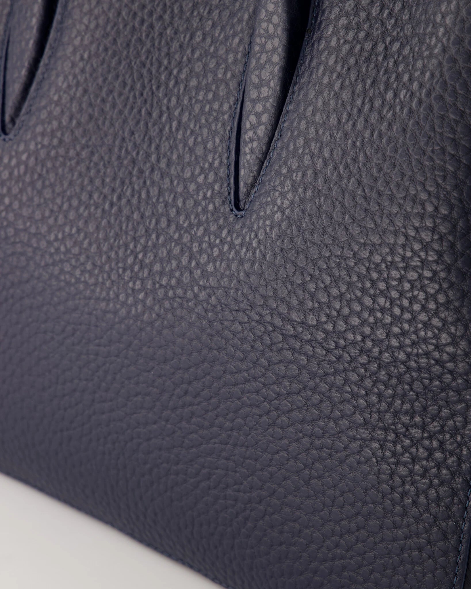 Leren handtas Bara donkerblauw