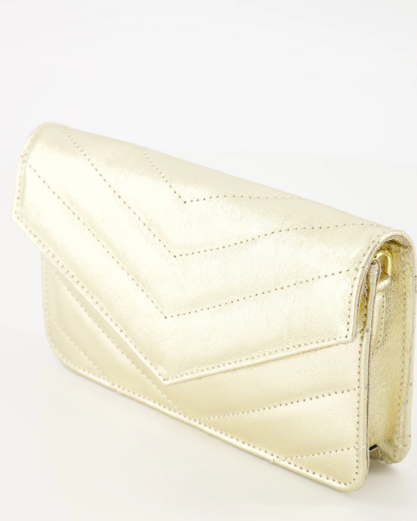 Leren tas Laurie - Metallic - Goud