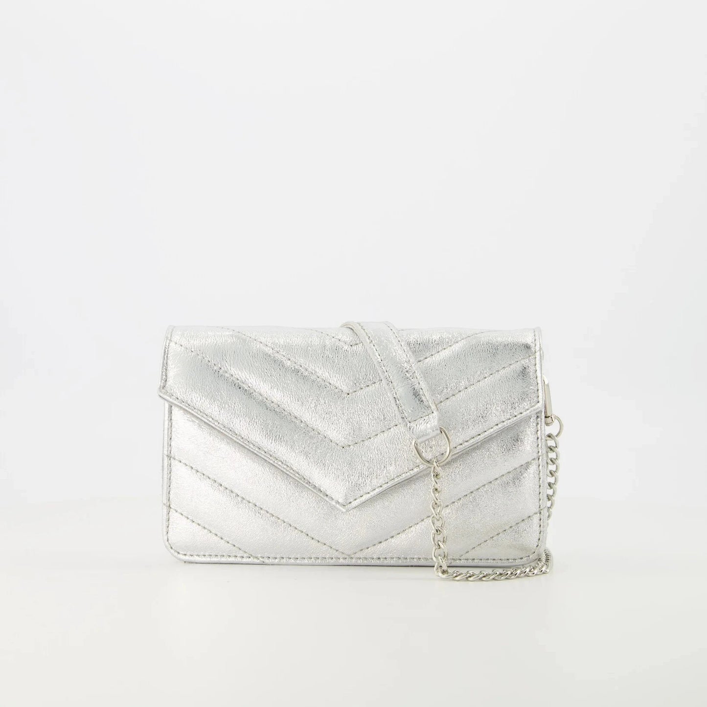 Leren tas Laurie - Metallic - Zilver 513