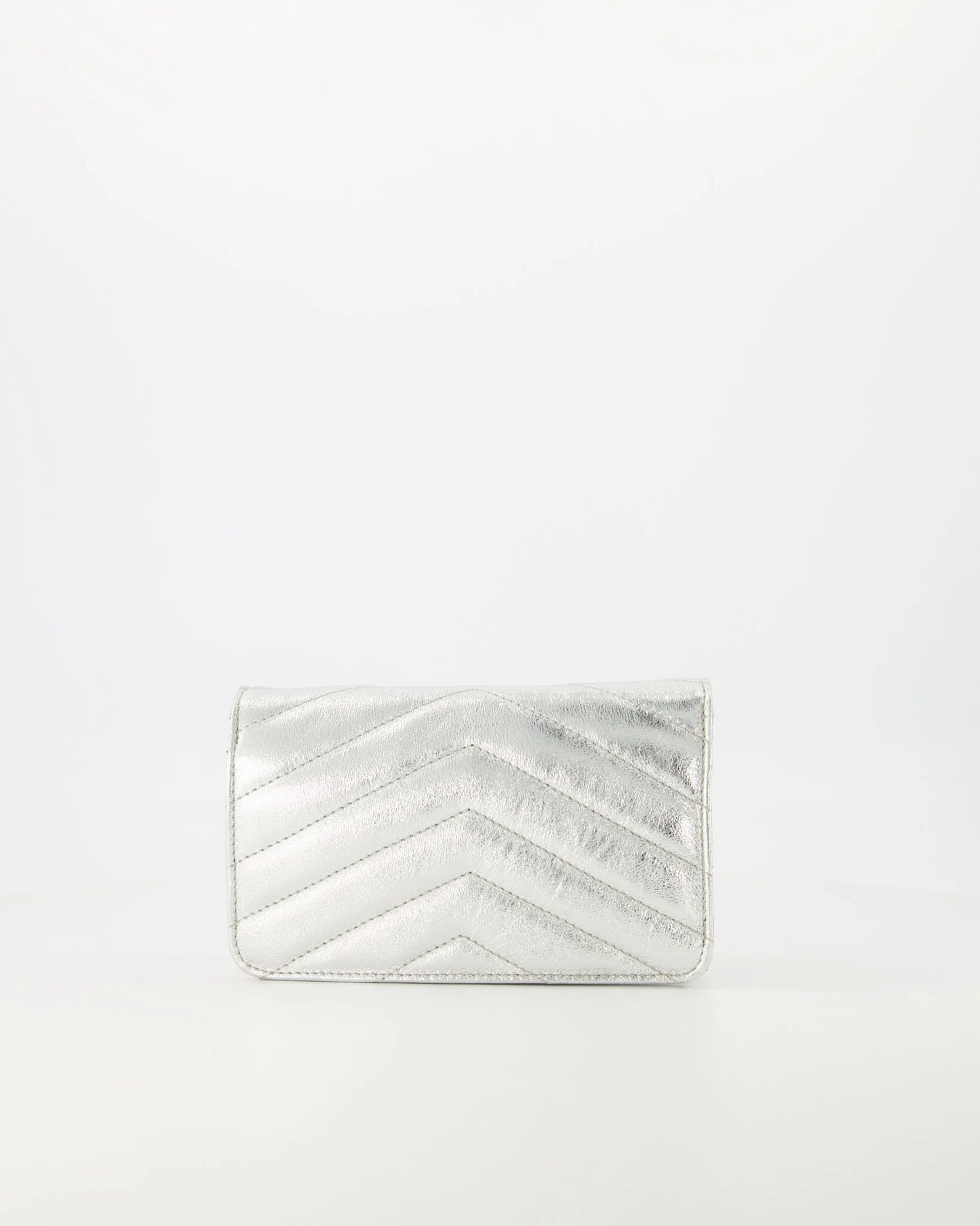 Leren tas Laurie - Metallic - Zilver 513