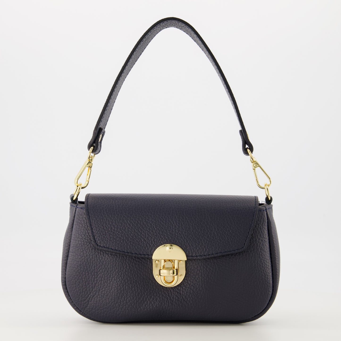 Leren crossbody tas Marissa donkerblauw