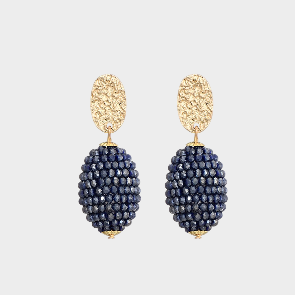 Oorhangers blauw lott bruiloft