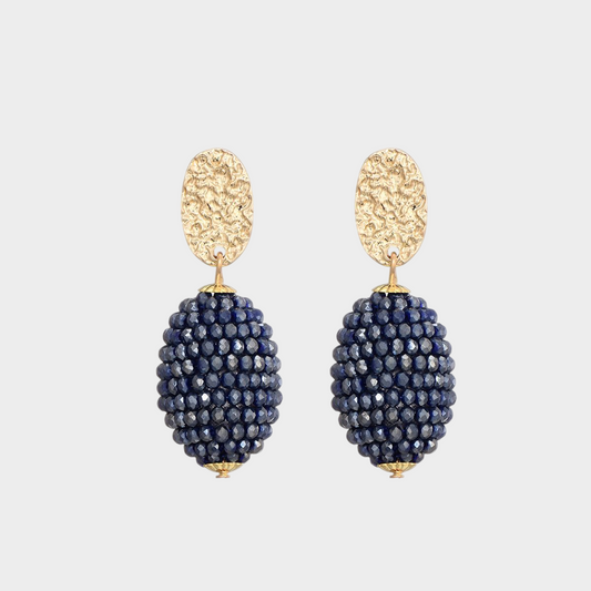 Oorhangers blauw lott bruiloft
