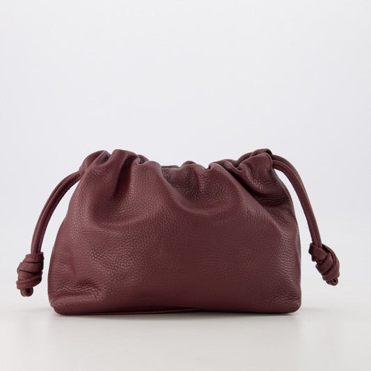 Leren crossbody tas Arela - bordeaux