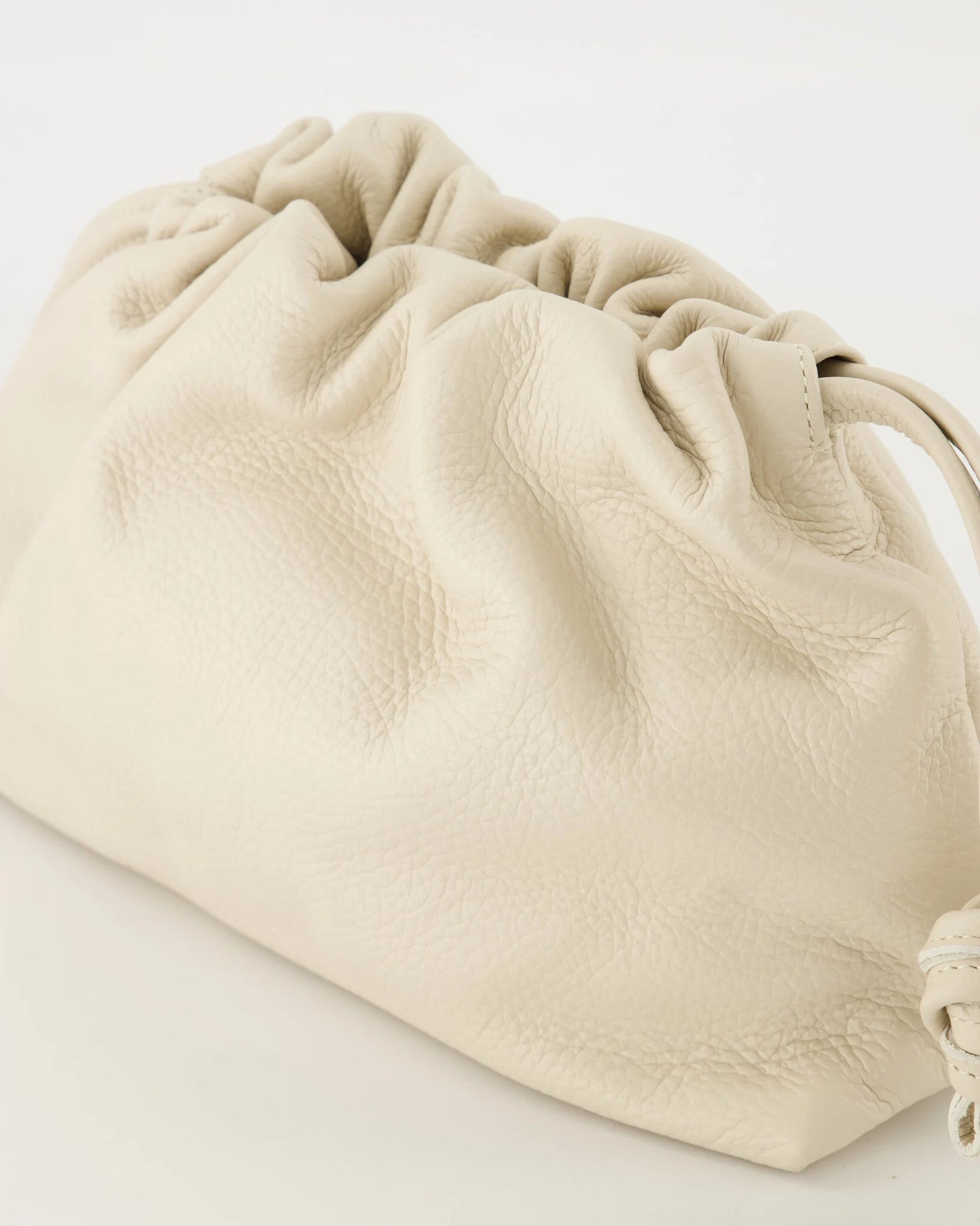 Leren crossbody tas Arela - ecru