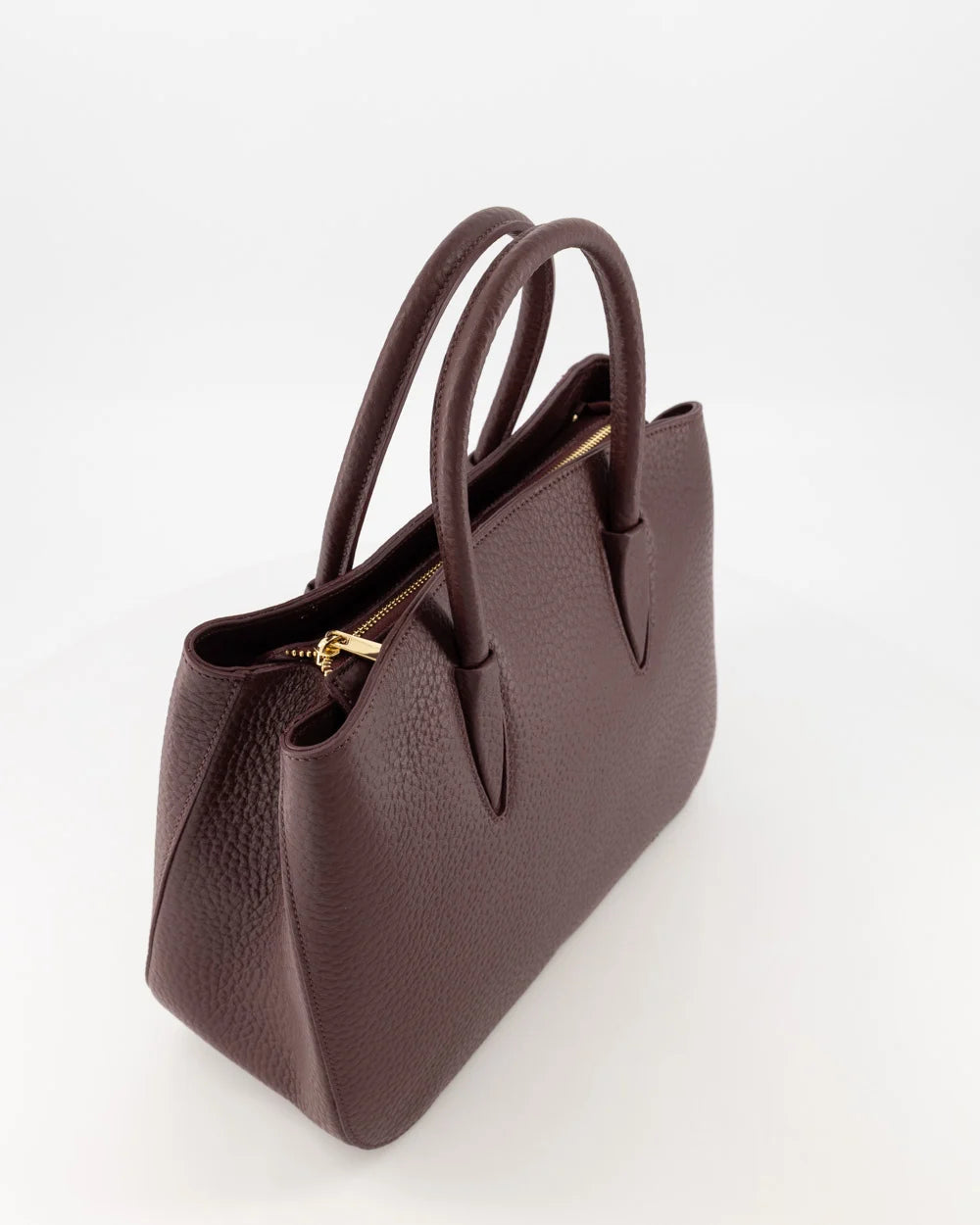 Leren handtas Bara Bordeaux