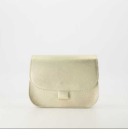 Leren tas Flora - Classic Grain - Goudkleurig
