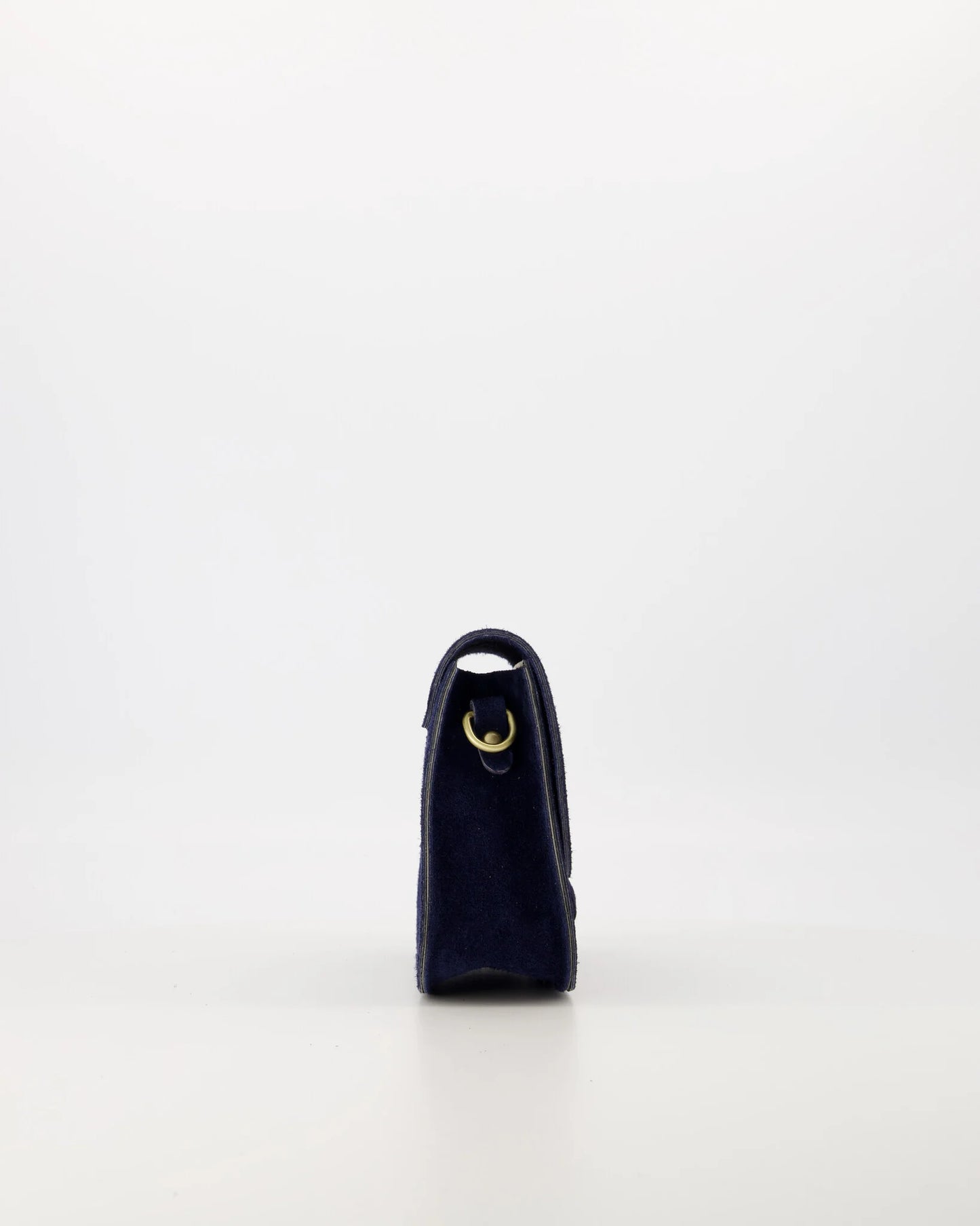 Suede crossbody tas Flora - donkerblauw