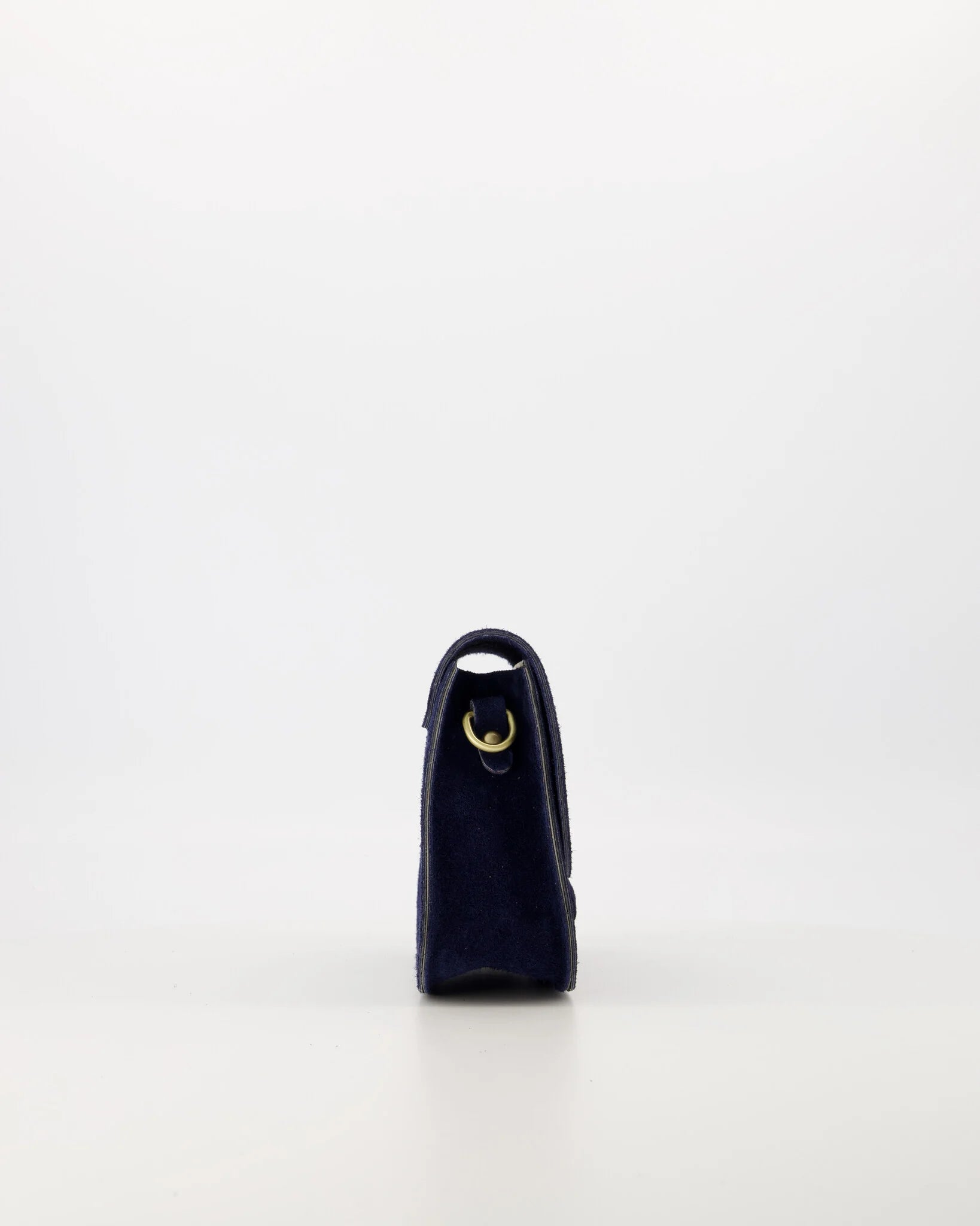 Suede crossbody tas Flora - donkerblauw
