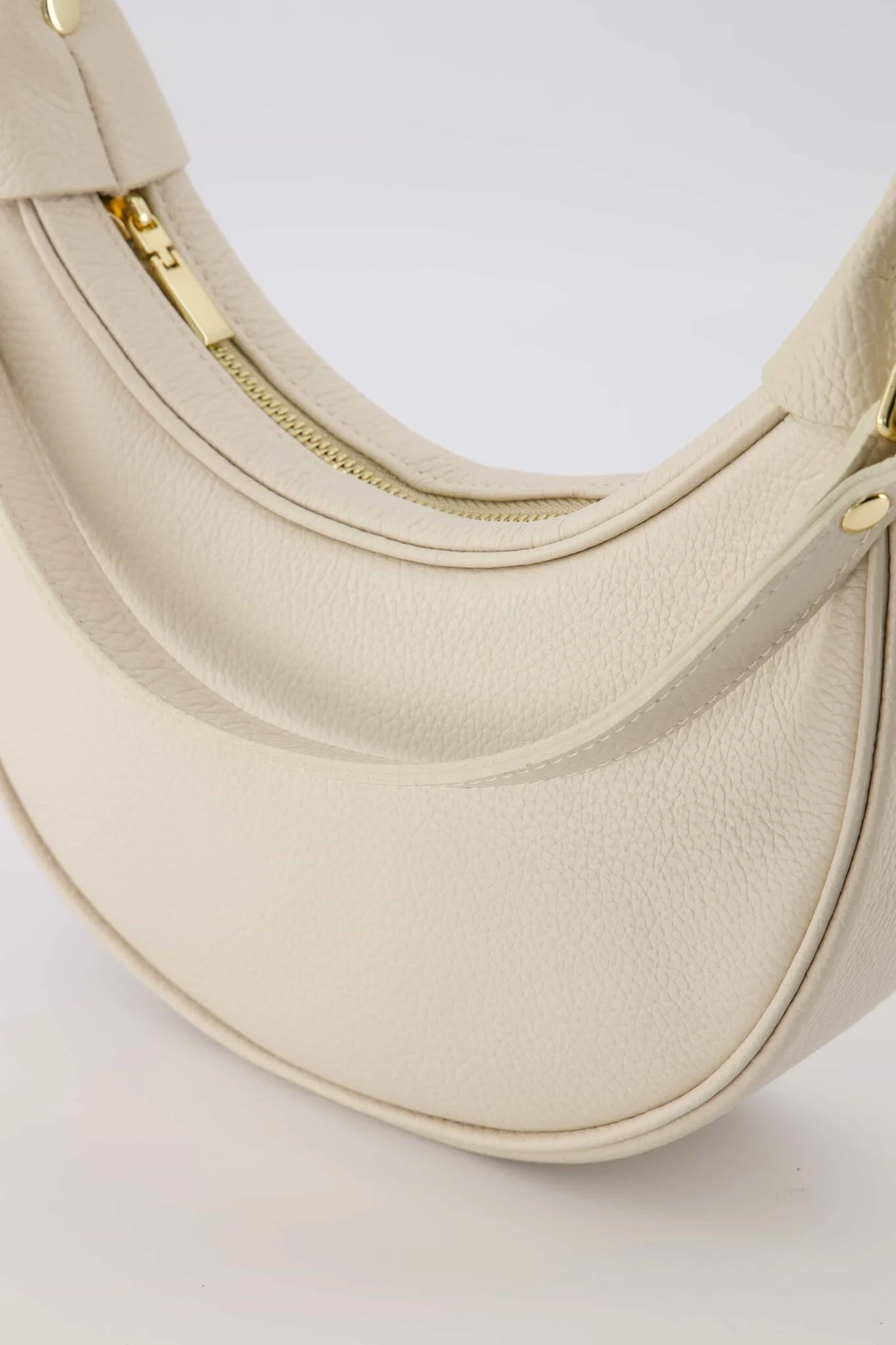 Leren tas Kyra - Ecru