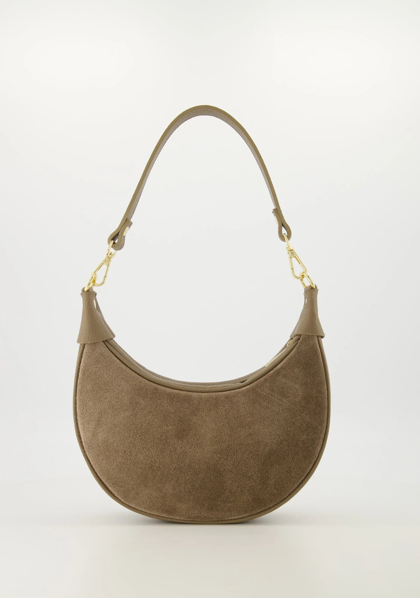 Suede leren tas Kyra - Mocha Mousse