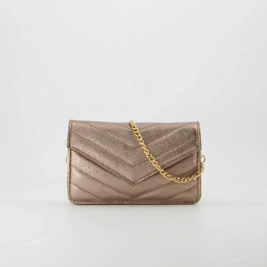 Laurie - Metallic - Crossbodytassen - Bruin - Brons - Goudkleurig