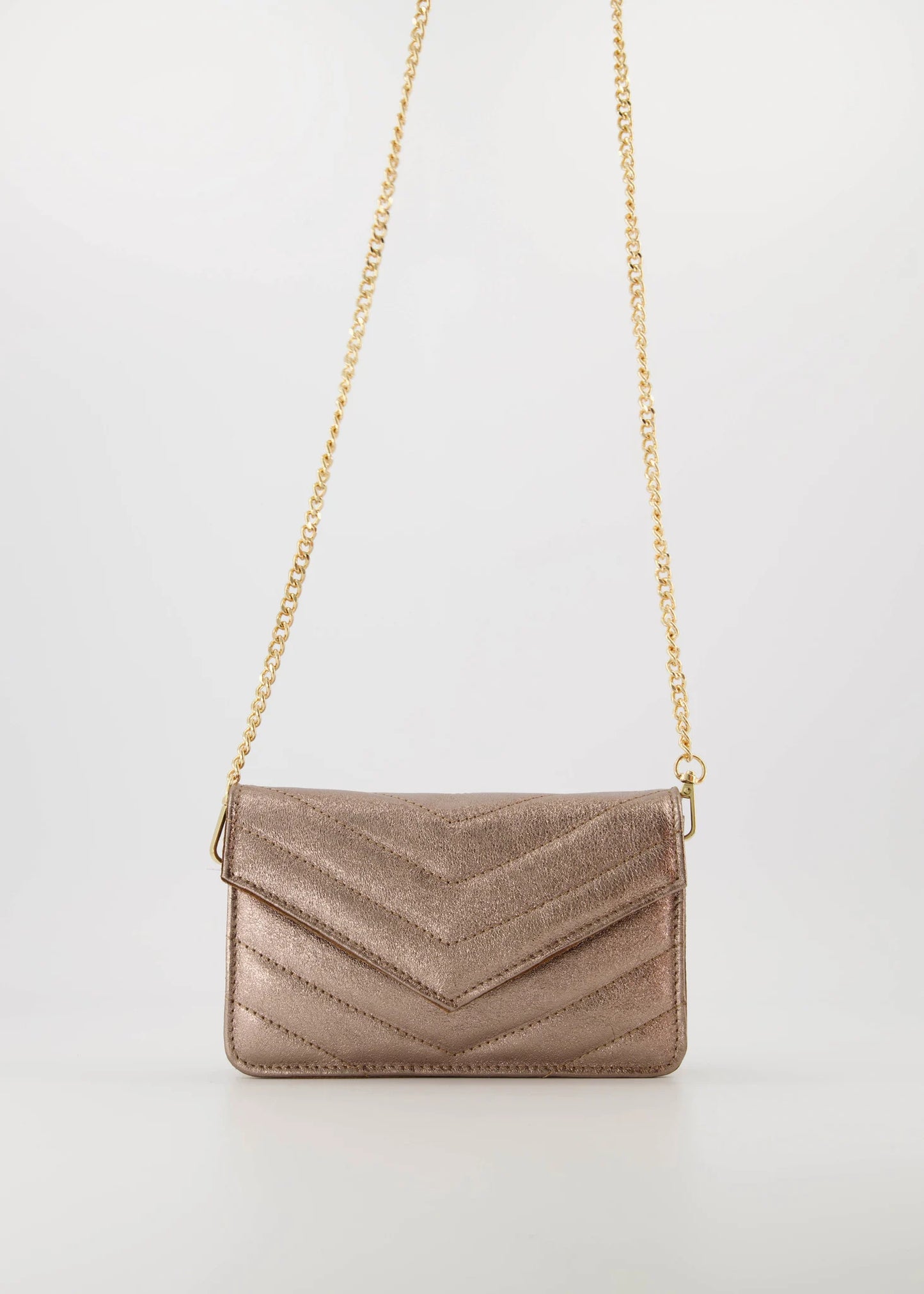 Laurie - Metallic - Crossbodytassen - Bruin - Brons - Goudkleurig
