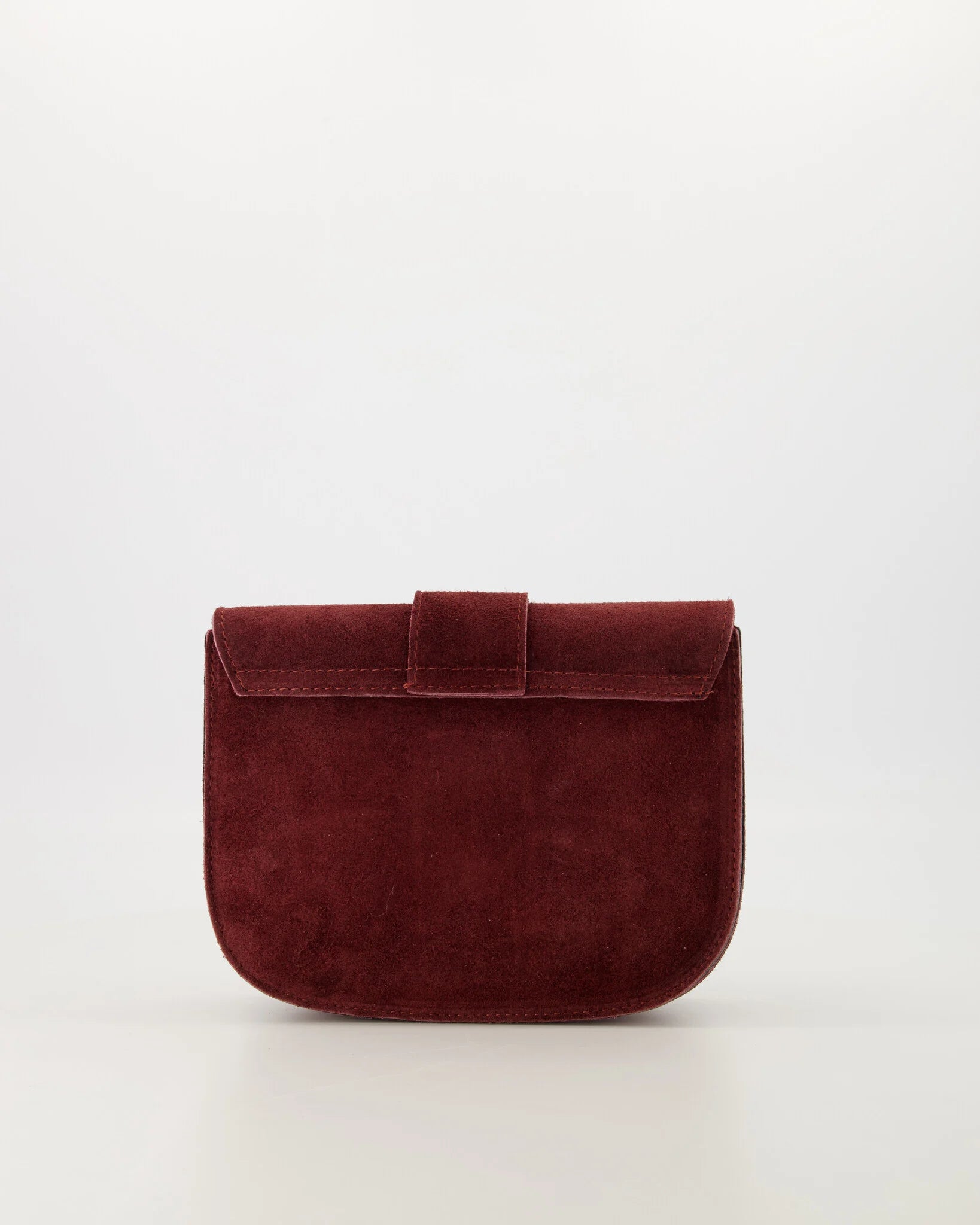 Suede crossbody tas Maan - bordeaux
