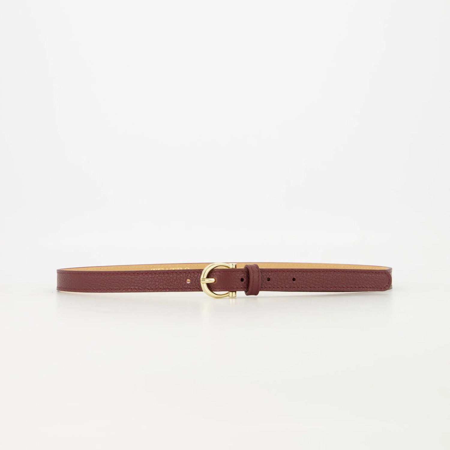 Leren riem Madelief - bordeaux