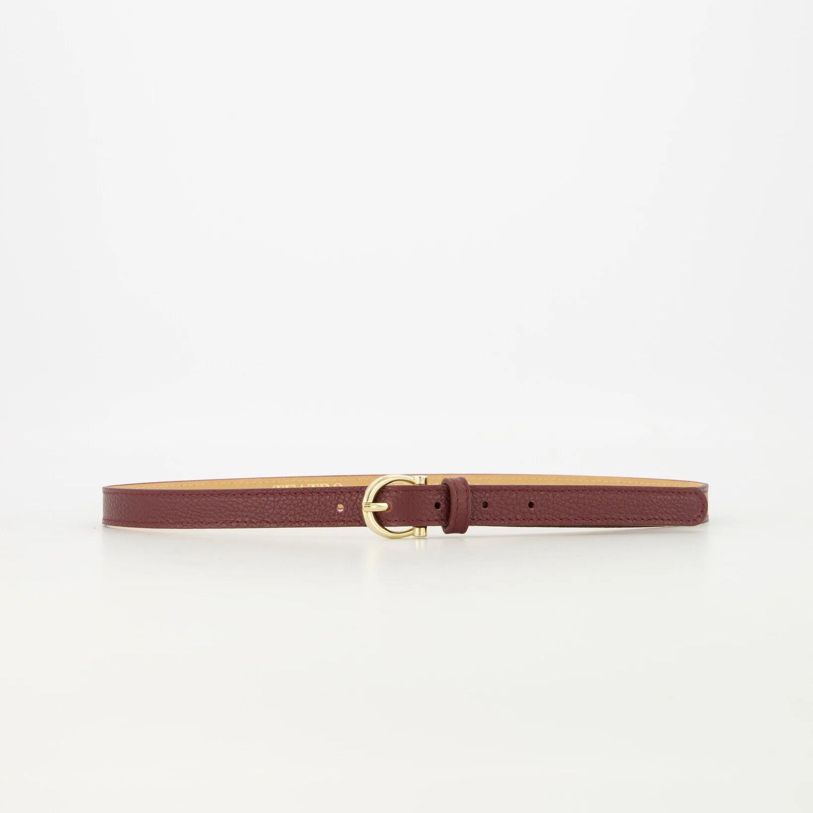 Leren riem Madelief - bordeaux