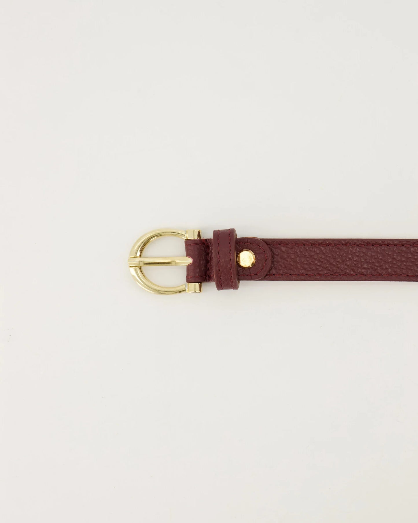 Leren riem Madelief - bordeaux