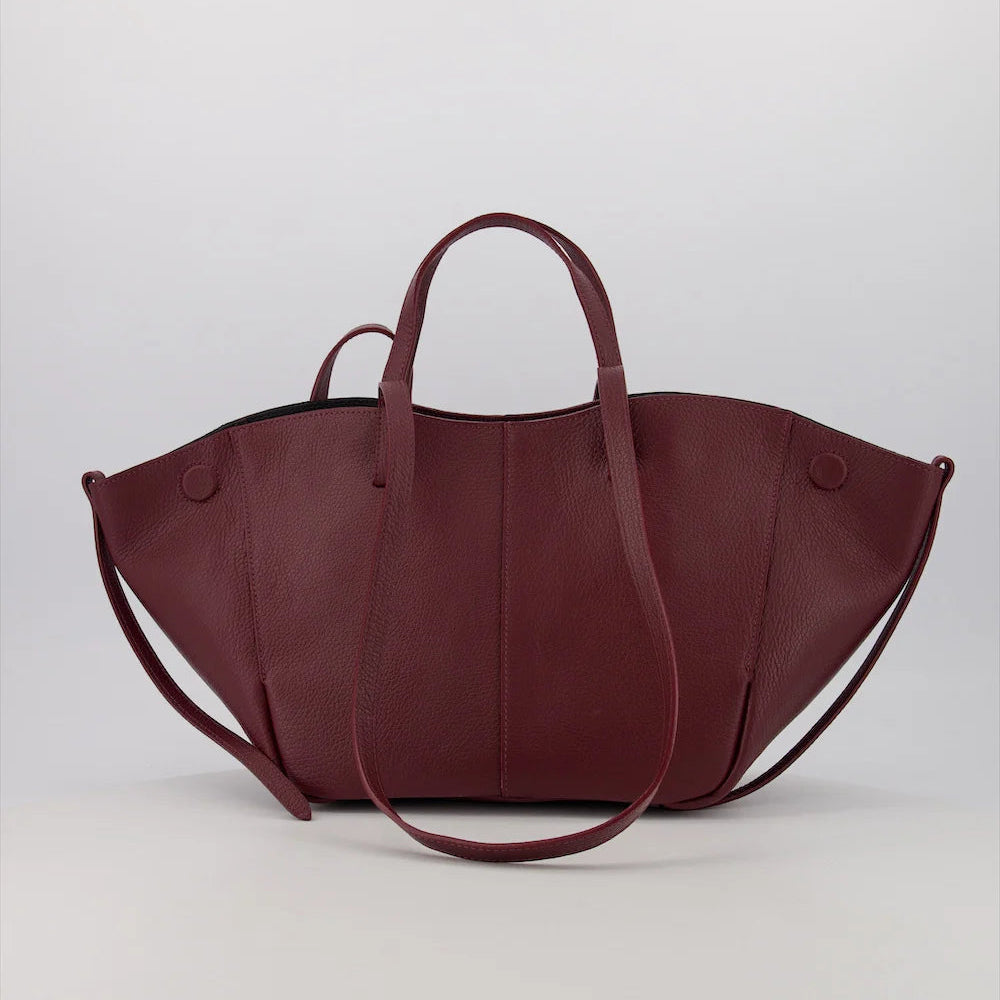 Leren handtas Martha - bordeaux