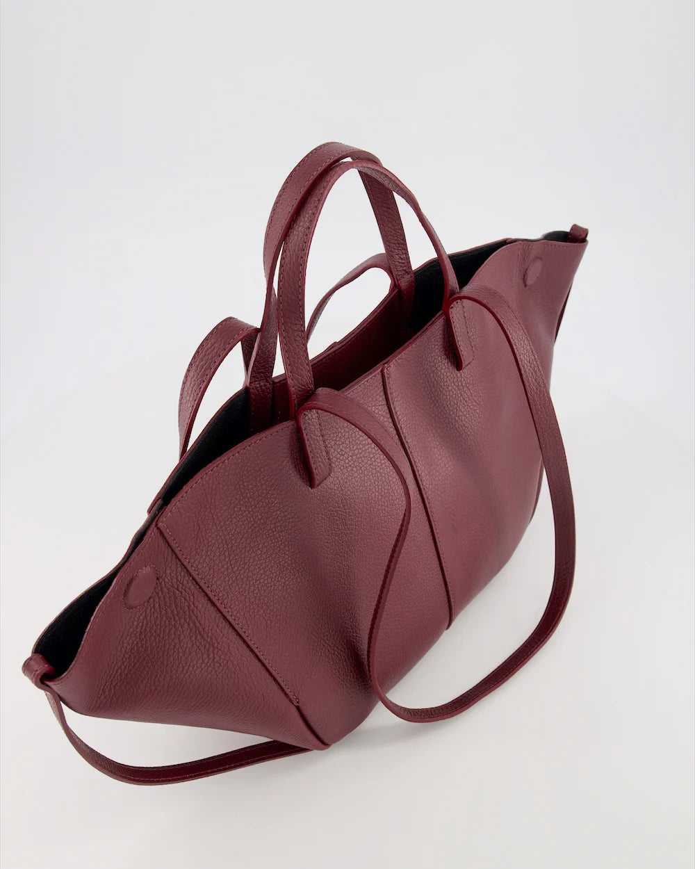 Leren handtas Martha - bordeaux